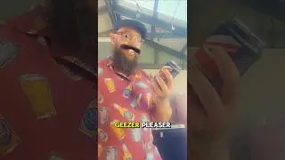 Andy the Geezer cracking into a pigs ear!! #beer #review #comedy #skit #geezer #fyp #funny