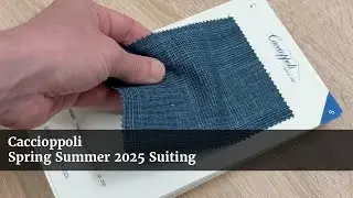 Italian Suit Fabric Wool Linen Silk - Caccioppoli Spring Summer 2025 Suiting