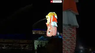 Merlion statue 50th year Celebration #merlionpark #singapore