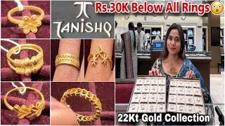 OMG Tanishq HUGE Lightweight Gold Ring Designs 1.46Gm/Rs.10K Starts😳| Latest Gold Ring Designs 2024