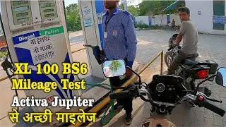 Tvs XL 100 Comfort Mileage Test Better Than Activa 6g Jupiter BS6 Mileage