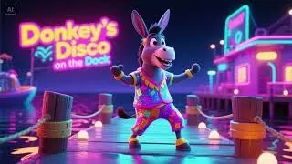 Let&rsquo;s Dance! Donkey&rsquo;s Disco on the Dock | Fun Kids Party Song