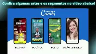 🔴 [R$9,90] PACOTE DE 1000 ARTES EDIT&Aacute;VEIS NO CANVA   TEMA STORES  E FEED ANIMADOS