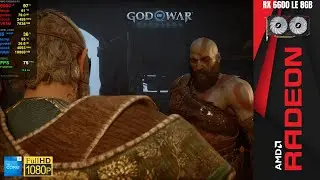 God of War Ragnar&ouml;k, Preset Custom, Intel XeSS 1080p | RX 6600 LE | I5 14400F