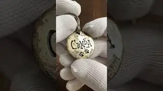 Минималистичный адресник Симба | Handmade pet id tag, dogtag