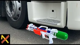 The most satisfying driving over things by truck EVER!!| Toys VS 40T truck experiment | ASMR sounds