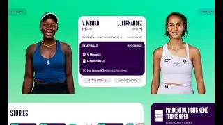 Mboko Vs Fernandez | WTA Prudential Hong Kong Tennis Open 2025 LIVE Semifinals | Live Score & Match