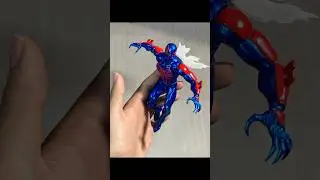 Mafex spiderman 2099 ct custom #actionfigure #venom #venom2 #actionfigures #marvel #spiderman