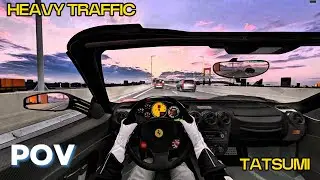 Ferrari F430 Scuderia Spider 16M - SRP Heavy Traffic - Assetto Corsa - Logitech G29