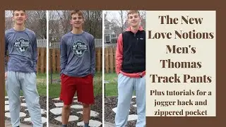 The New Love Notions Men's Track Pants | Plus Jogger and Zipper Pocket Hacks