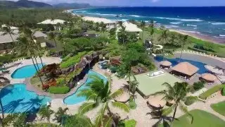 Kauai Beach Resort - 4K Aerial Perspective