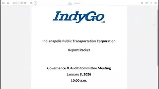 IndyGo Governance and Audit Committee - January 8, 2026