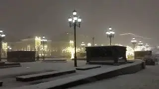 Snowfall in Moscow 6 February 2024
