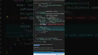 Text Button in Flutter(push operation) - Flutter #shorts