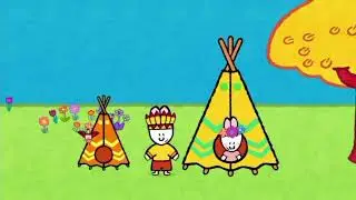 Louie Ending Scene: A Pirate/A Peacock/A Tepee - S3 E3 (Premiere On Nick Jr.)