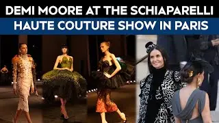 Demi Moore, Teyana Taylor, Jeff Bezos Attend Schiaparelli Haute Couture Show In Paris