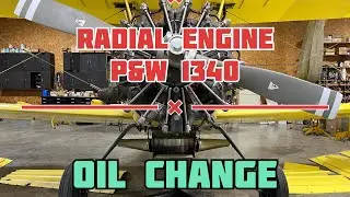 Radial engine oil change
