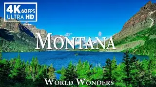FLYING OVER MONTANA (4K UHD) - Relaxing Music With Beautiful Scenery Nature - 4K Video Ultra HD