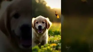 Cute Dog vs Butterfly 🐶🦋 | Funny Kids Short #shorts