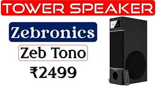 👉Zebronics Tono Tower Speaker Review🔥टॉवर स्पीकर🔥50W ​Party Speaker🔥Karaoke Speaker with FM Radio