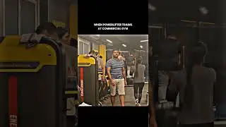 when powerlifter trains at commercial gym | PART 1 #gym #motivation #fitnessinspiration