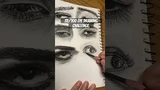 Day 72/100 eye drawing challenge. #drawing #pencilportrsit #eyeart #art #eyedrawing #nazira