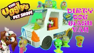 The UGGLYS Pet Shop TOYS Dirty Dog Wash Van Playset Funny Toy Review