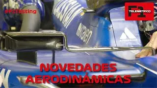 NOVEDADES AERODIN&Aacute;MICAS EN LAS PRUEBAS #f1testing #f1 #telemetricof1