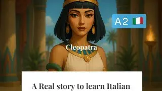 Learn Italian with a real story _Cleopatra_level A2🇮🇹😍#learningitalian 