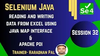 Чтение и запись данных из Excel с использованием интерфейса Java Map и Apache POI в Selenium с Ja...