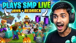 🔴 LIVE Minecraft 😱 || Plays SMP || Java + Pocket || 40 Likes and I will eat 🌶️💀