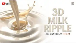 Create INSANE 3D Milk Ripple Effects Instantly! | Realistic Water Ripple Trick using Meta AI!
