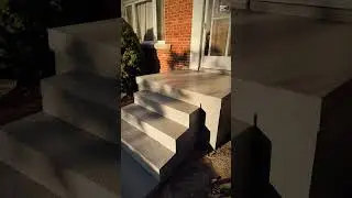 Concrete porch repair in Toronto #concreteporch #torontoconstruction