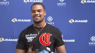 Earnest Brown IV Talks Training Camp Goals, Working With Aaron Donald