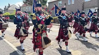 2 SCOTS Pipes & Drums: Epic March Through Linlithgow Marches 2025 | Scottish Bagpipes & Parades 