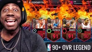 90+ OVR LEGEND TOPPER & CROSSOVER PACK OPENING! NBA Live Mobile 16 Gameplay Ep. 30