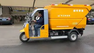 LVBAO Electric Garbage Vehicle Luxury Rear Load Waste Tricycle  2.5&3.2CBM 360 Degree Operation