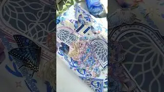 ASMR Blue & Pink Theme ft. @ferriswheelpress3796 | Art Journal #asmr #artjournal