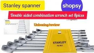 Stanley spanner 8 PCs double sided combination wrench set shopsy online shopping unboxing review