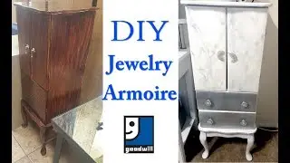 DIY Jewelry Armoire | $10 GOODWILL FIND