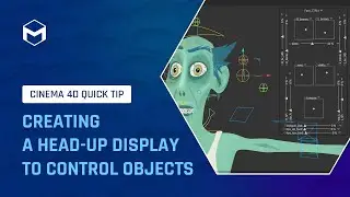 #C4DQuickTip 212: Создание проекционного дисплея для управления объектами в Cinema 4D