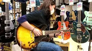 Tokai Premium Series ES180 Sunburst #2145108 Tone Check