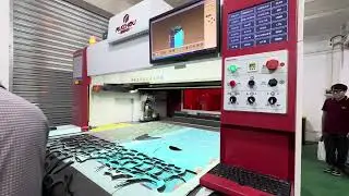 Men's Shoes-Ruizhou Multiple Layers Cutting Machine for PU Sthynthetic Mesh Fabric Cutting