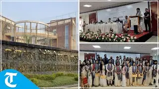 Students turn jubilant after receiving degree during the first convocation at NIFT in Panchkula