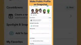 How to Make Public Profile on Snapchat