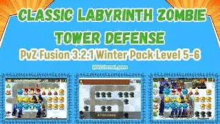 Strongest Ice Plant Build MELTS All Zombies - PvZ Fusion Winter Pack Levels 5-6