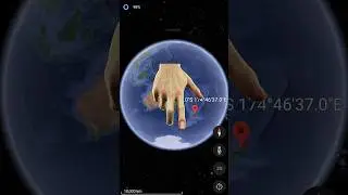 OMG! 😱 Walking Hand 😳 on Google Earth and Google Maps 🌍 #shorts #ssmapgallery #hand