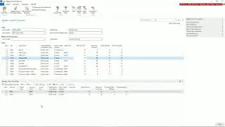 LS Nav   Replenishment Control Data List