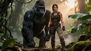 Survival in the Jungle: The Girl Faces a Silverback Gorilla Alone!