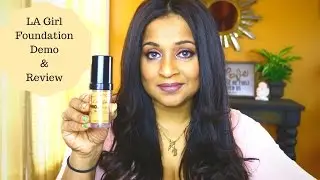 LA Girl Foundation Review & Demo. Brown/Tan/Olive skin